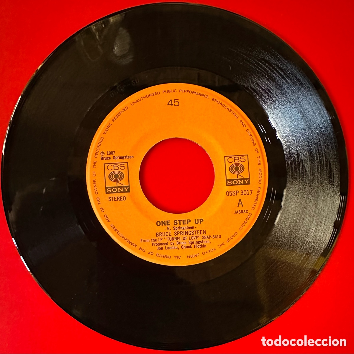 Discos de vinilo: Bruce Springsteen. One Step Up. 1988 - Foto 3