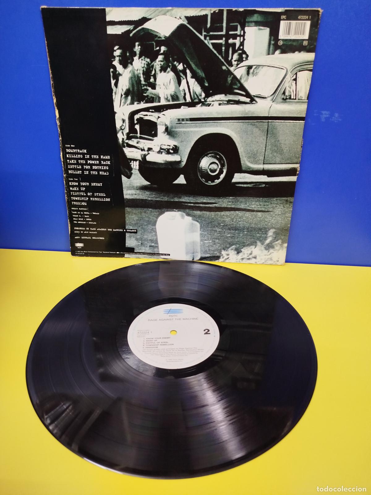 Discos de vinilo: LP DISCO VINILO RAGE AGAINST THE MACHINE ORIGINAL 1992 - Foto 2