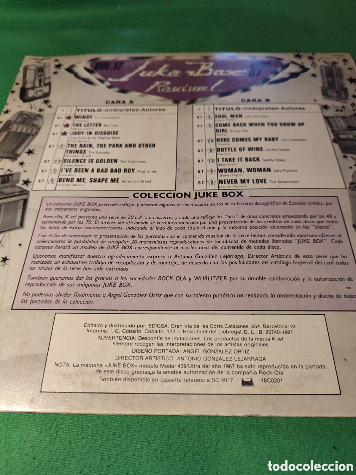 Discos de vinilo: Juke Box Revival - Vol 17 1967 - Foto 2