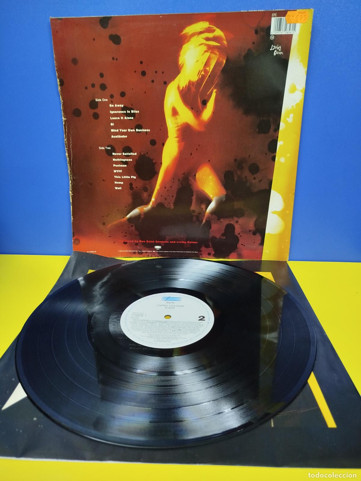 Discos de vinilo: LP DISCO VINILO LIVING COLOUR STAIN - Foto 2