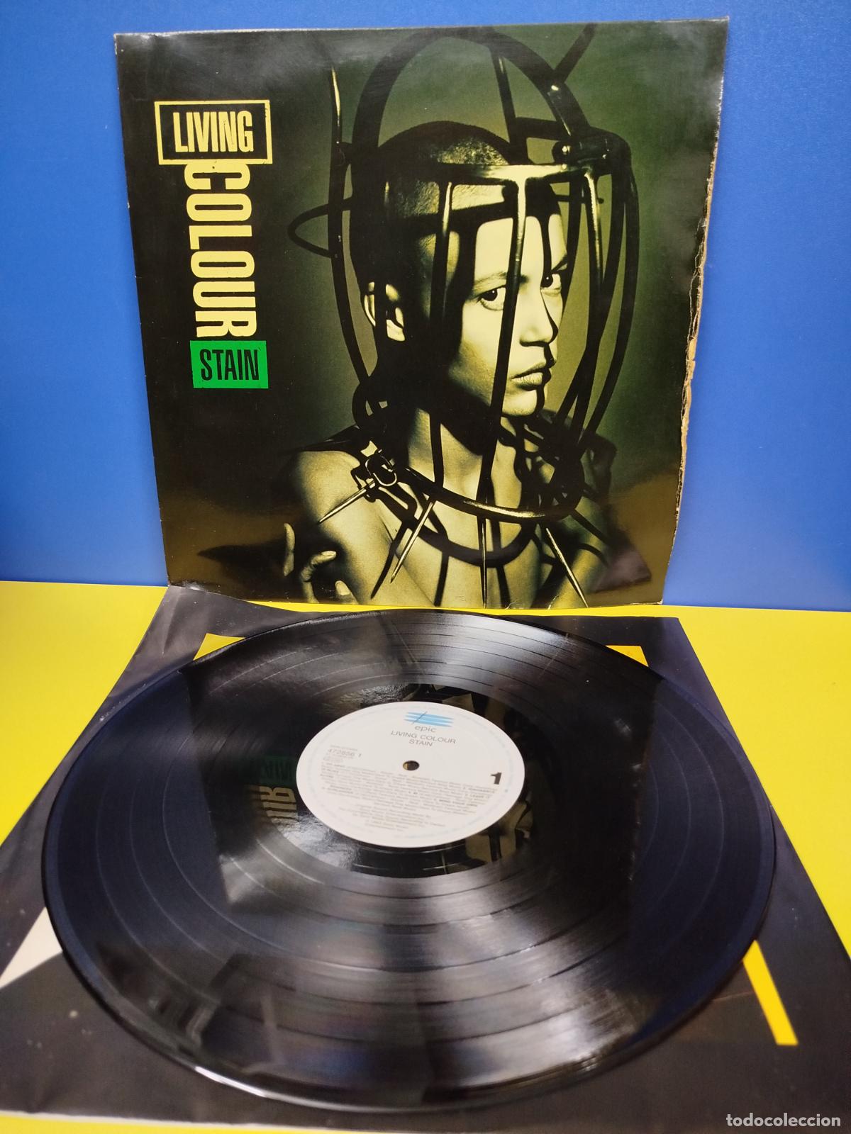 Discos de vinilo: LP DISCO VINILO LIVING COLOUR STAIN - Foto 1