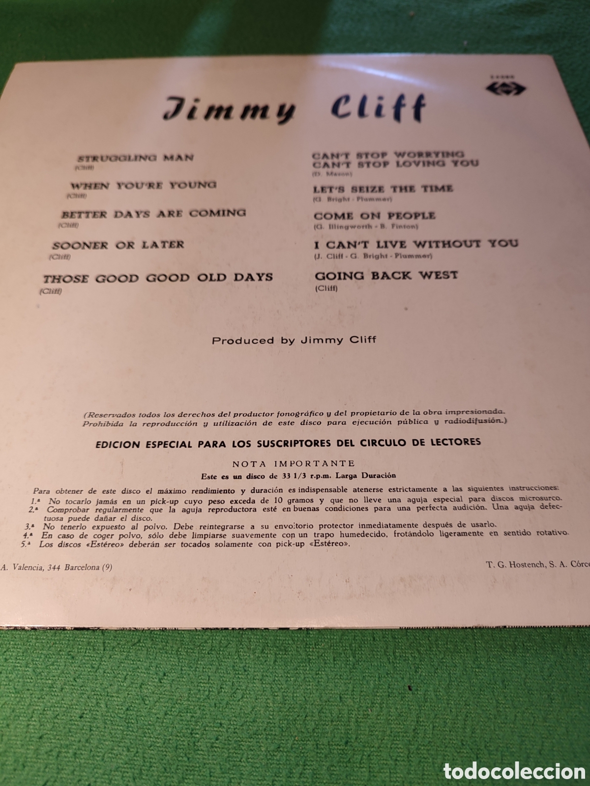 Discos de vinilo: Jimmy Cliff - Strugglin man Vinilo Lp - Foto 2