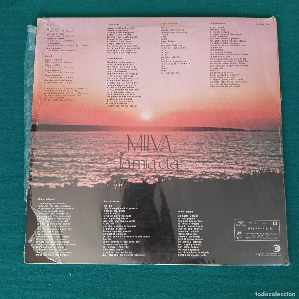 Discos de vinilo: Milva &ndash; La Mia Et&agrave; 1979 - Foto 2