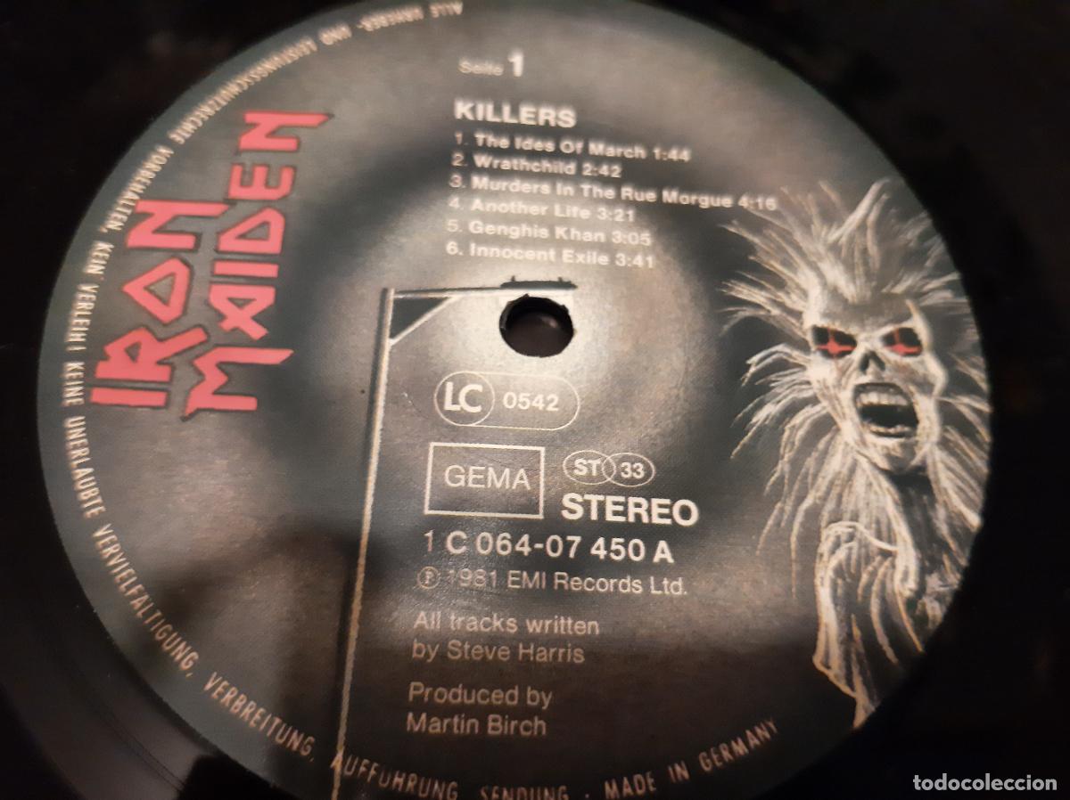 Discos de vinilo: IRON MAIDEN -KILLERS- (1981) LP DISCO VINILO - Foto 2