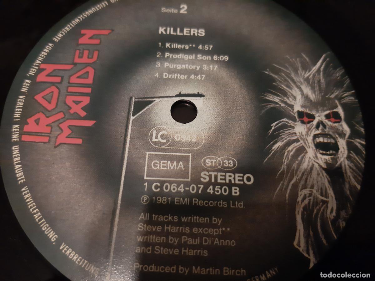 Discos de vinilo: IRON MAIDEN -KILLERS- (1981) LP DISCO VINILO - Foto 3