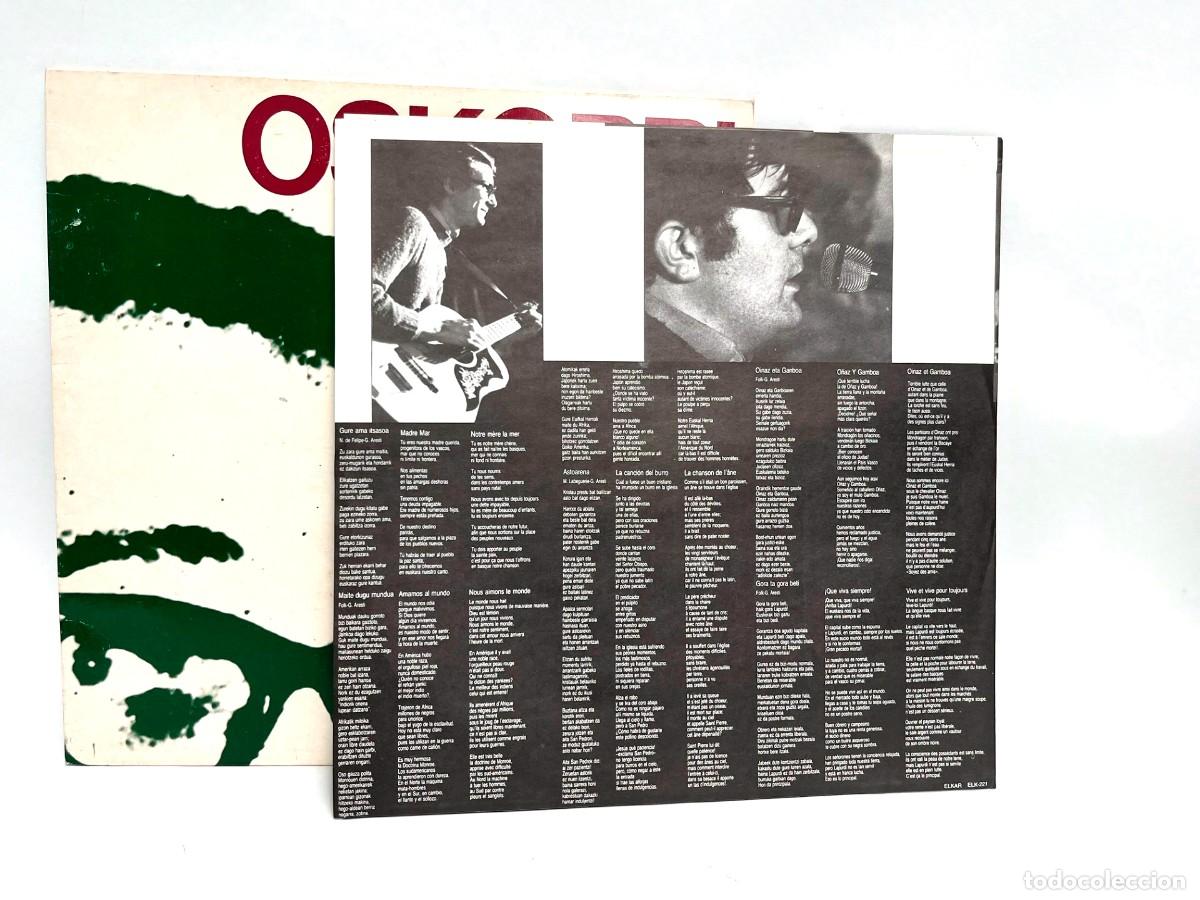 Discos de vinilo: Vinilo Oskorri &rdquo;Gabriel Arestiren Oroimenez&rdquo; - Foto 4