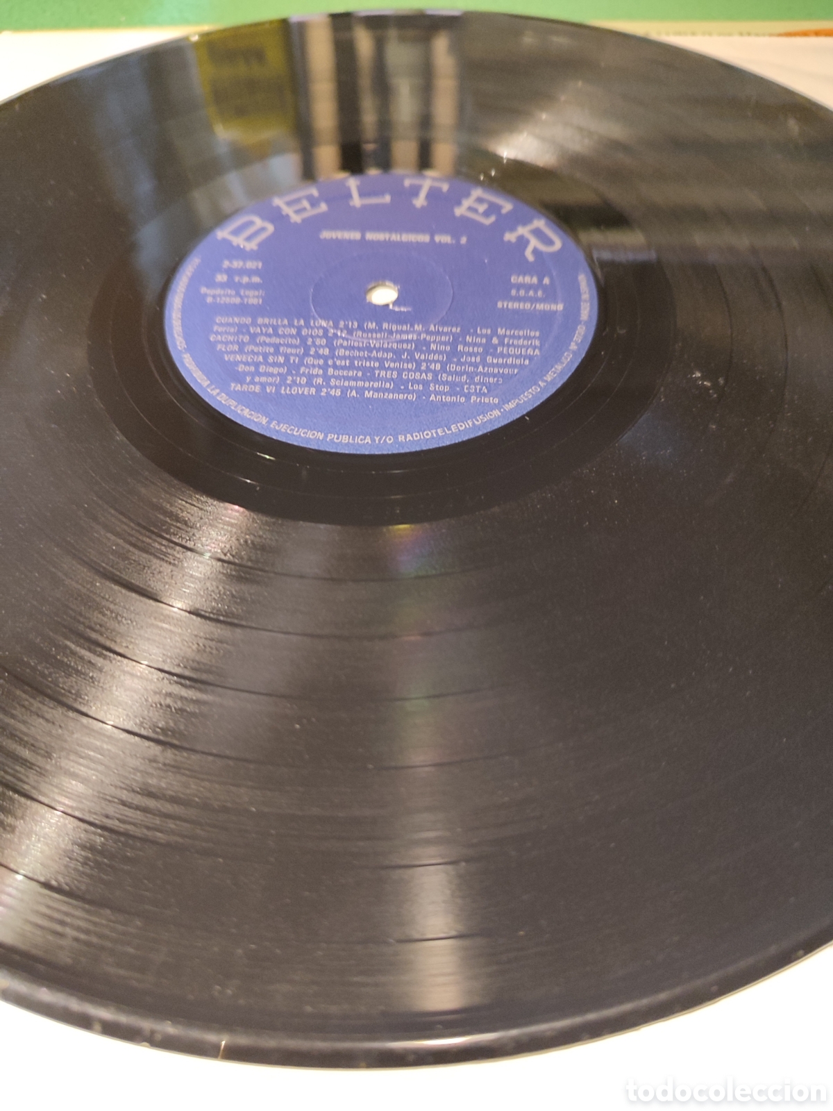 Discos de vinilo: J&oacute;venes Nost&aacute;lgicos Vol 2 - Varios Belter - Foto 3