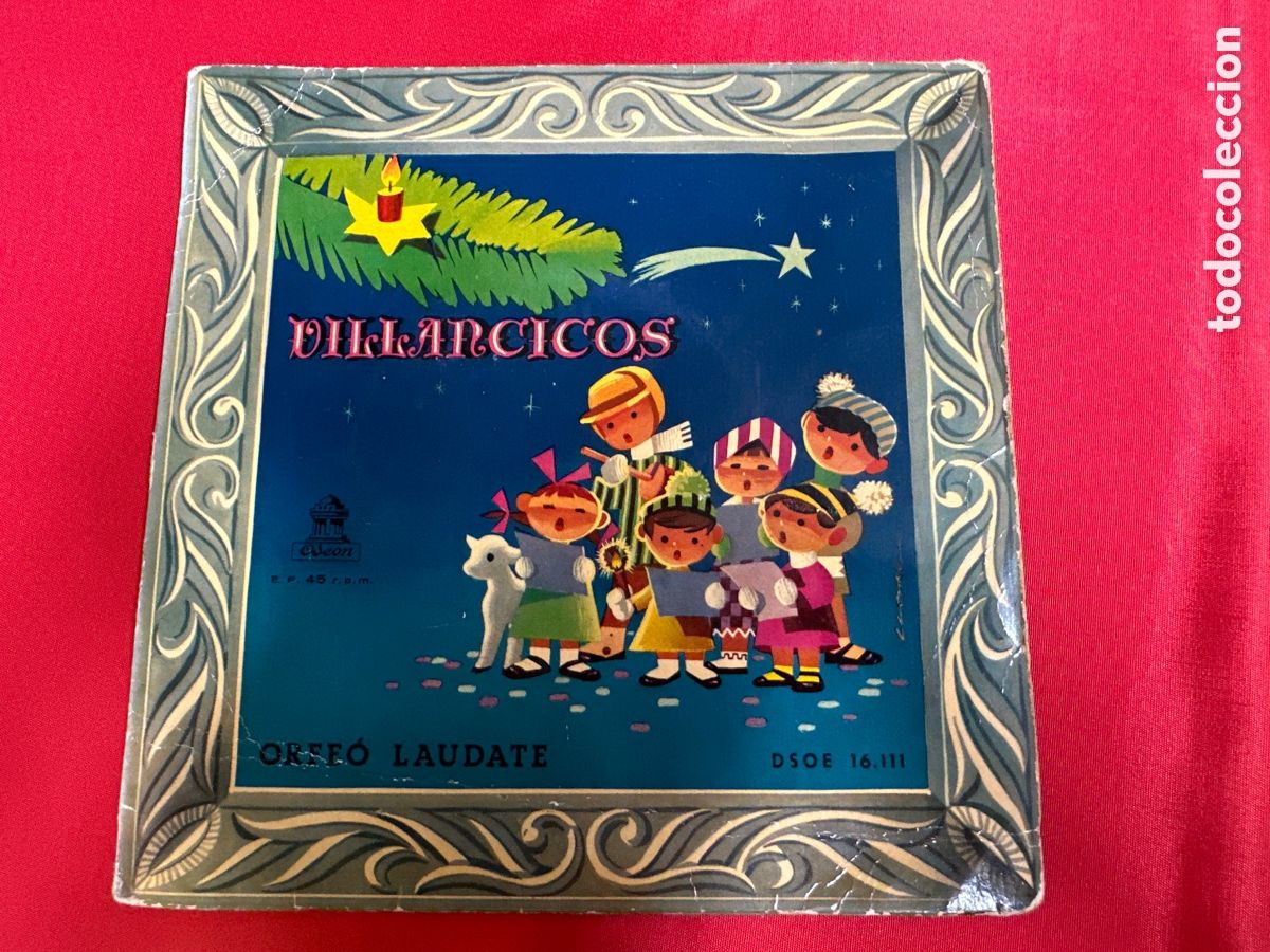 Disques de vinyle: MUSICA INFANTIL - VILLANCICOS - ORFE&Oacute; LAUDATE E.P. EDITADO POR ODEON EN 1958