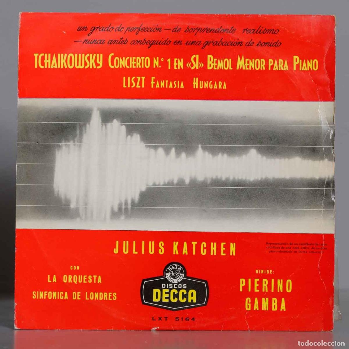Dischi in vinile: LP. Gamba &ndash; Concierto N.&deg; 1 En &laquo;Si&raquo; Bemol Menor Para Piano / Fantasia Hungara. Tchaikowsky / Liszt