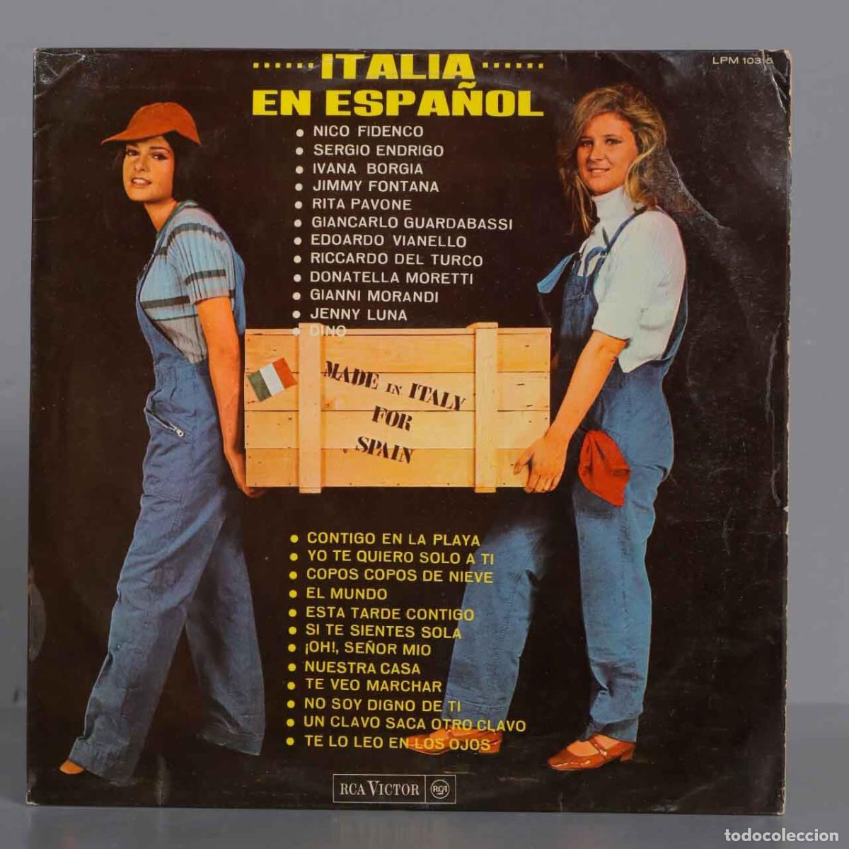 Discos de vinilo: LP. Italia En Espa&ntilde;ol - Foto 1