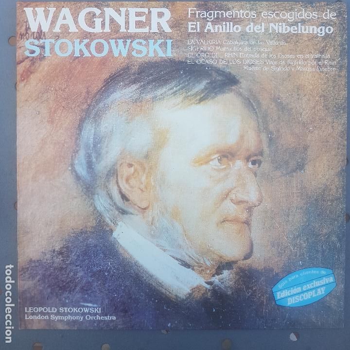 Discos de vinilo: WAGNER. LEOPOLD STOKOWSKI.LONDON SYMPHONY ORCHESTRA. FRAGMENTOS ANILLO NIBELUNGOS