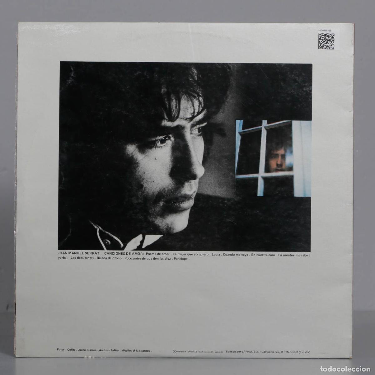 Discos de vinilo: LP. Joan Manuel Serrat &ndash; Canciones De Amor - Foto 2