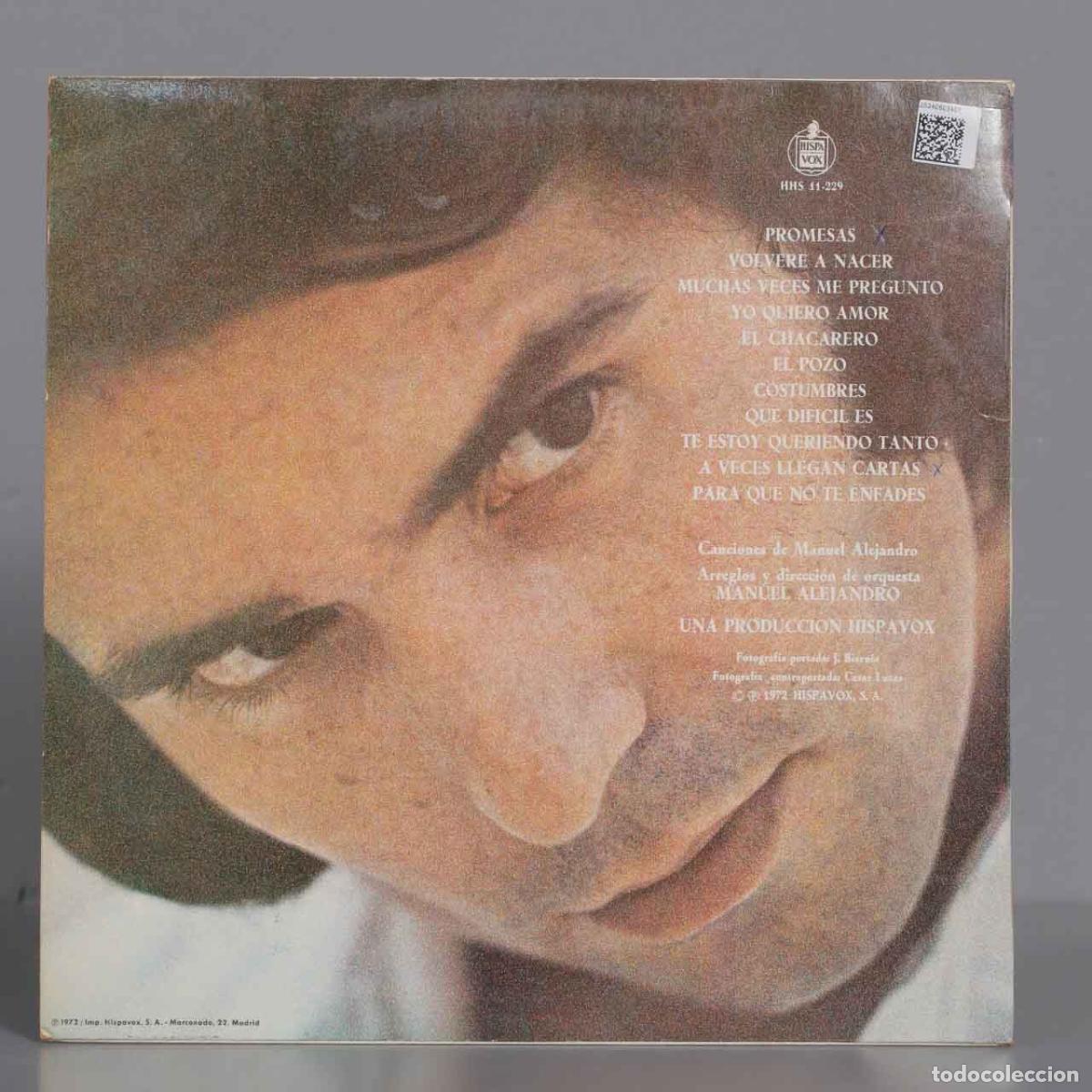 Discos de vinilo: LP. Raphael &ndash; Volver&eacute; A Nacer - Foto 2