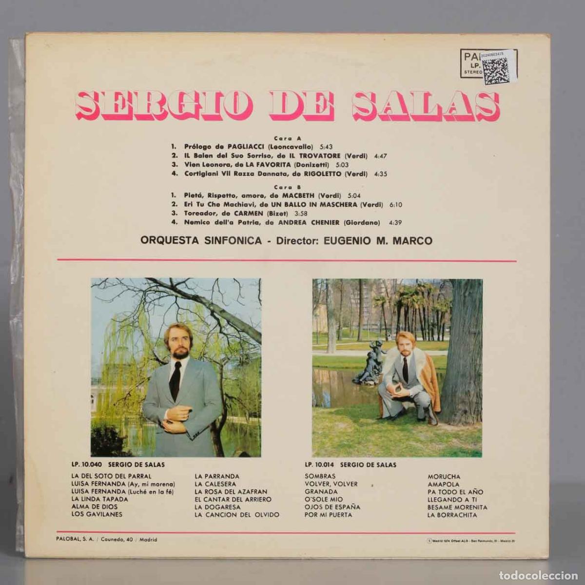 Discos de vinilo: LP. Sergio De Salas &ndash; Pagiacci - Foto 2