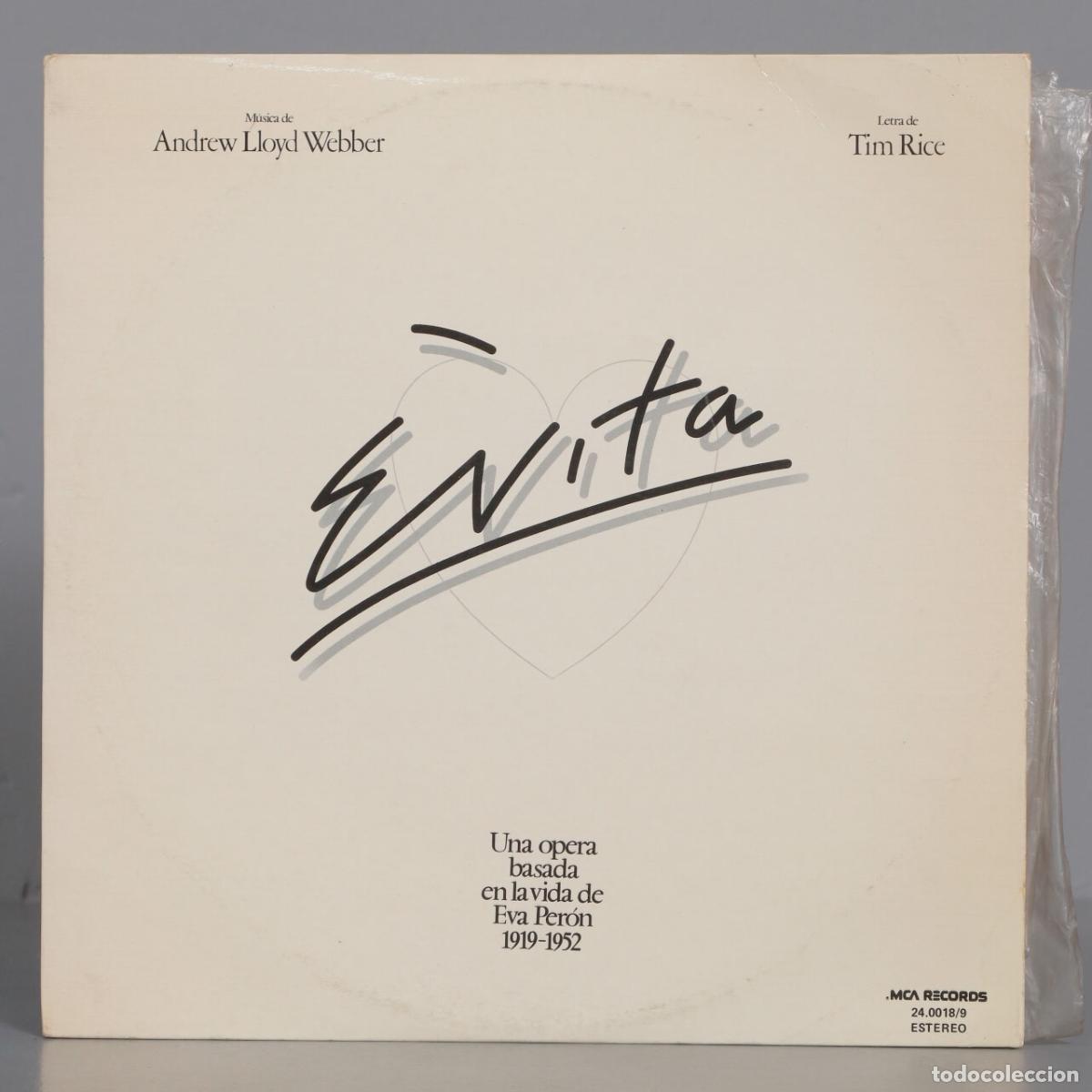 Discos de vinilo: LP. Andrew Lloyd Webber And Tim Rice &ndash; Evita - Foto 1