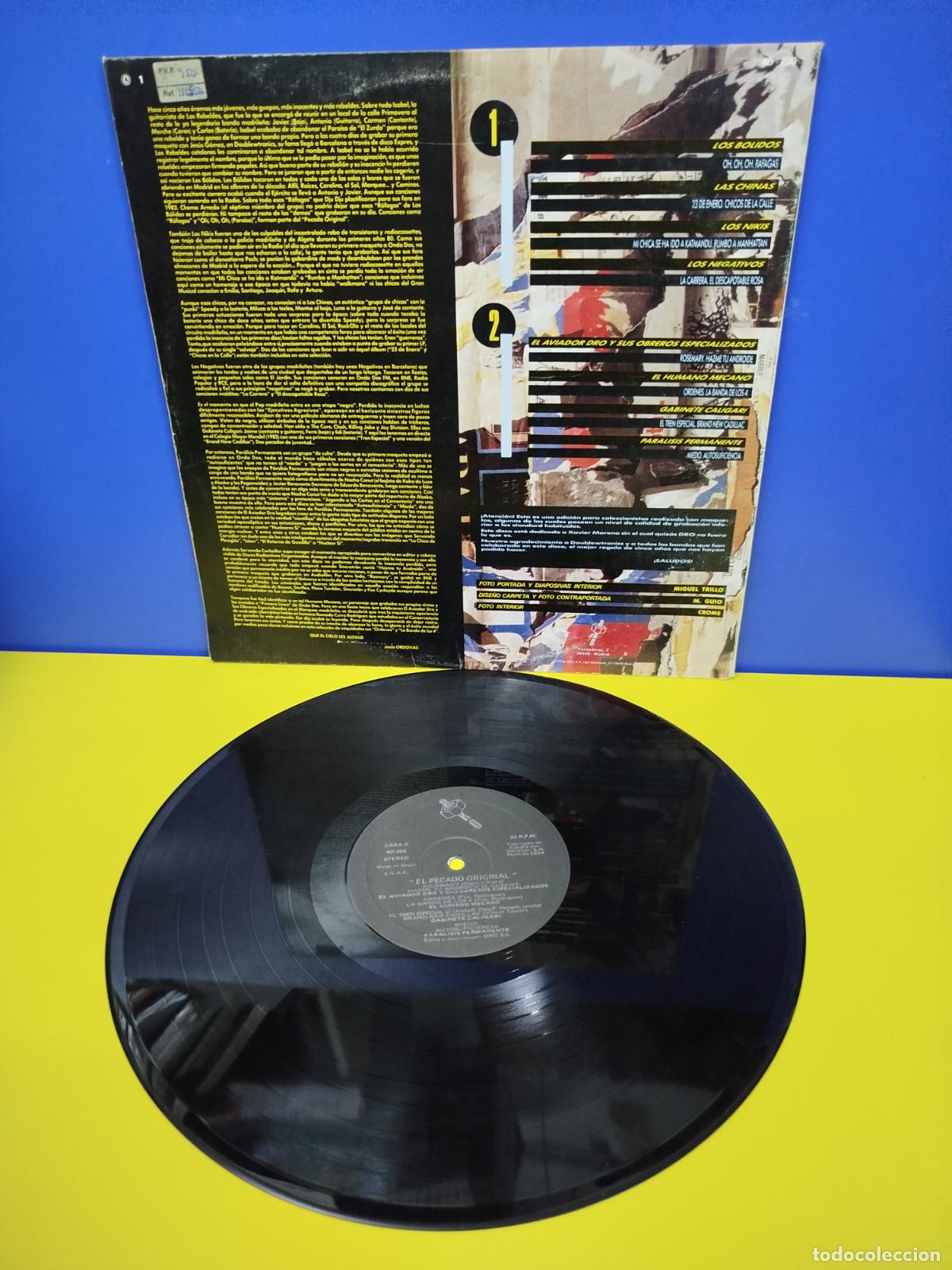 Discos de vinilo: LP DISCO VINILO EL PECADO ORIGINAL MOVIDA MADRILE&Ntilde;A - Foto 2