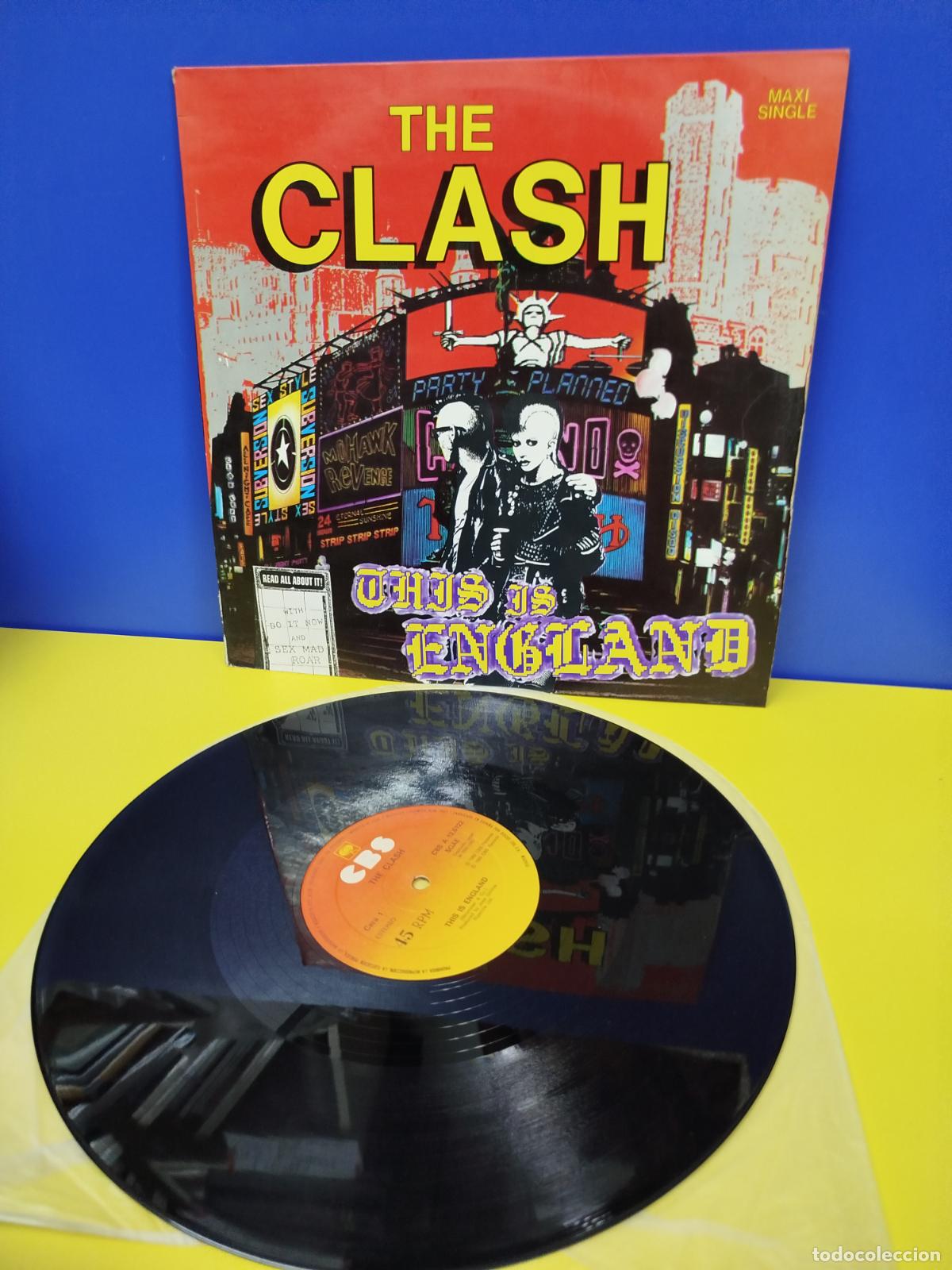 Discos de vinilo: MAXI SINGLE DISCO VINILO THE CLASH THIS IS ENGLAND - Foto 1