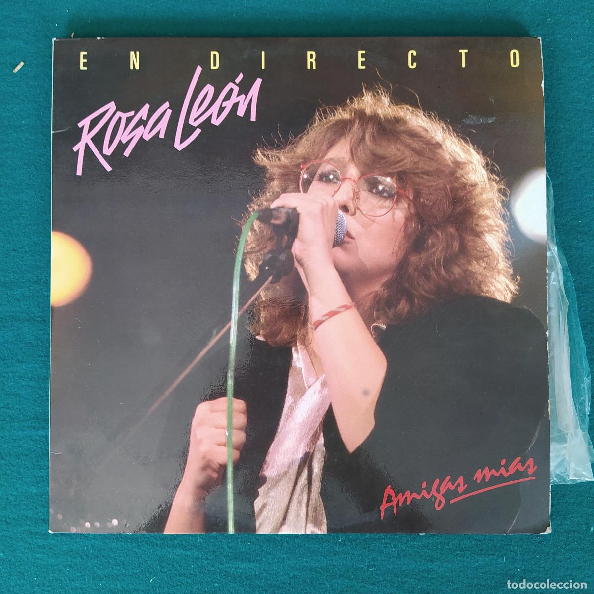Discos de vinilo: Rosa Le&oacute;n &ndash; Amigas Mias (En Directo) - Foto 1
