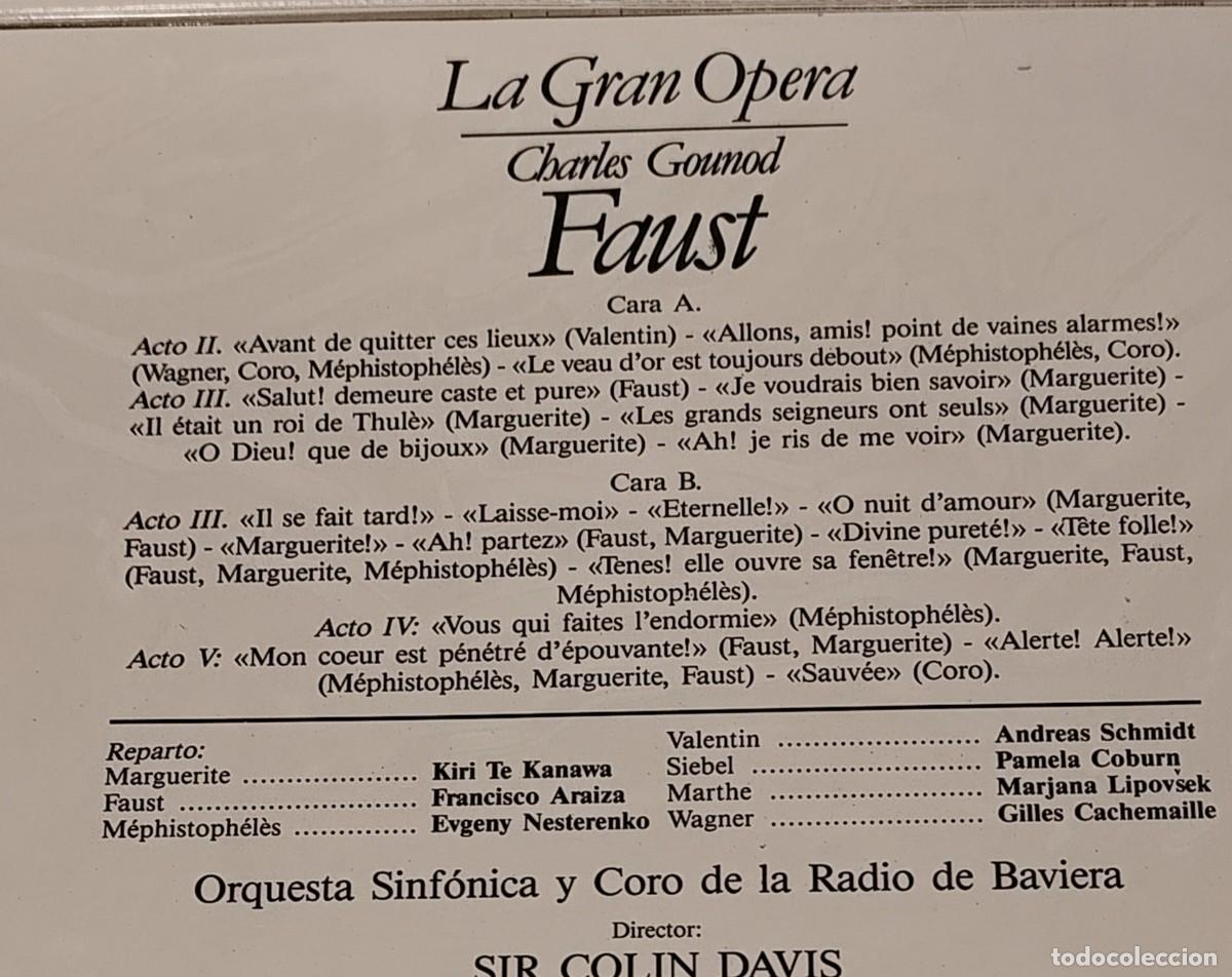 Discos de vinilo: LP LA GRAN OPERA,FAUST - Foto 2