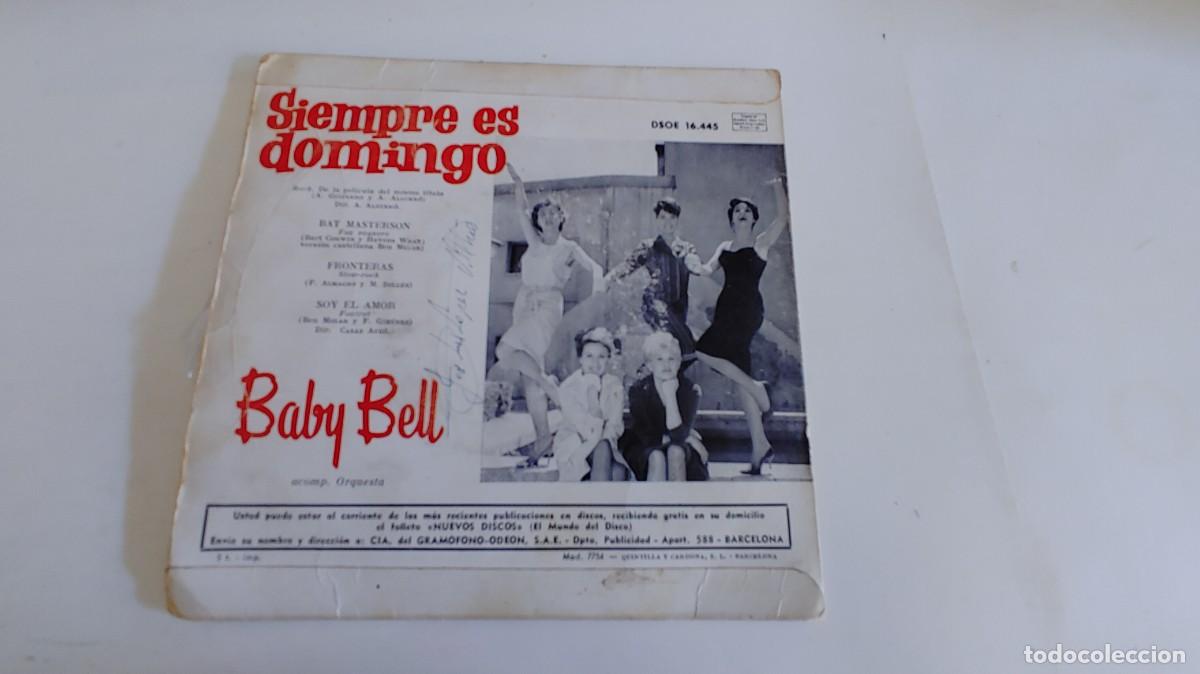 Discos de vinilo: BABY BELL-EP SIEMPRE ES DOMONGO +3 - Foto 2
