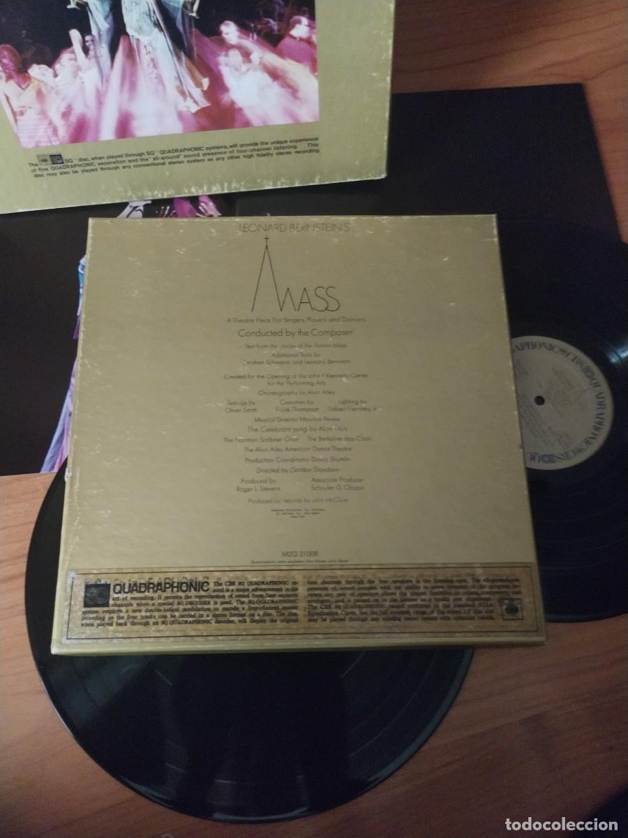 Discos de vinilo: MASS - LEONARD BERNSTEIN - CAJA CON 2 LP Y LIBRETO - QUADRAFONICOS - Foto 2