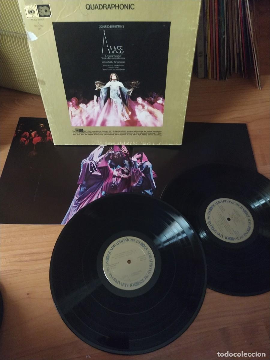 Discos de vinilo: MASS - LEONARD BERNSTEIN - CAJA CON 2 LP Y LIBRETO - QUADRAFONICOS - Foto 1