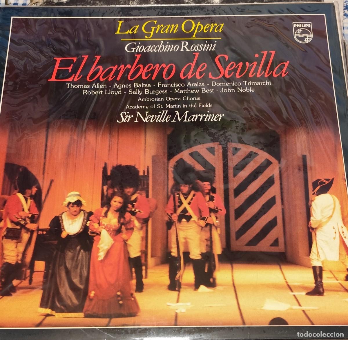 Discos de vinilo: LP LA GRAN OPERA, EL BARBERO DE SEVILLA - Foto 1