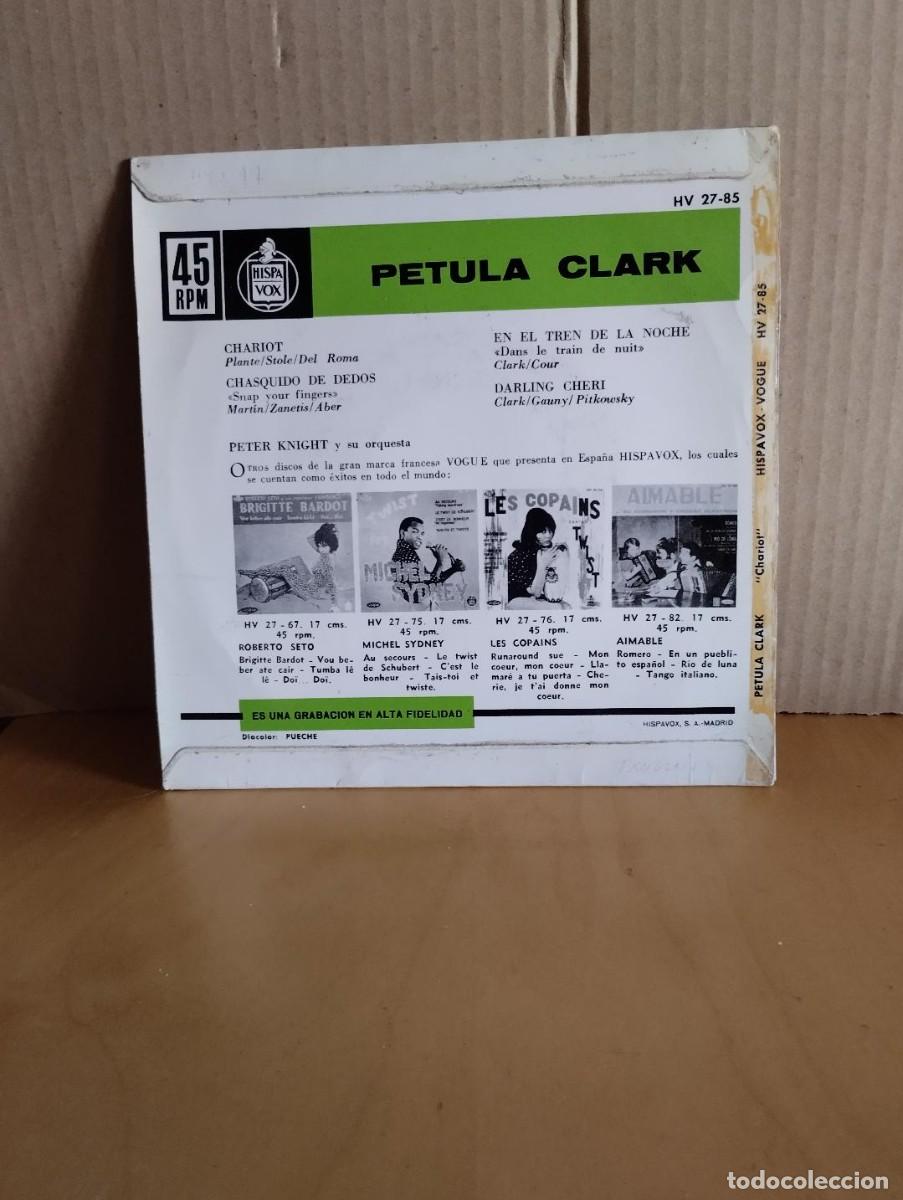 Discos de vinilo: PETULA CLARK ---- CHARIOT + 3 - Foto 2