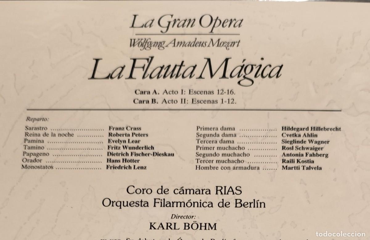Discos de vinilo: LP LA GRAN OPERA,LA FLAUTA M&Aacute;GICA - Foto 2
