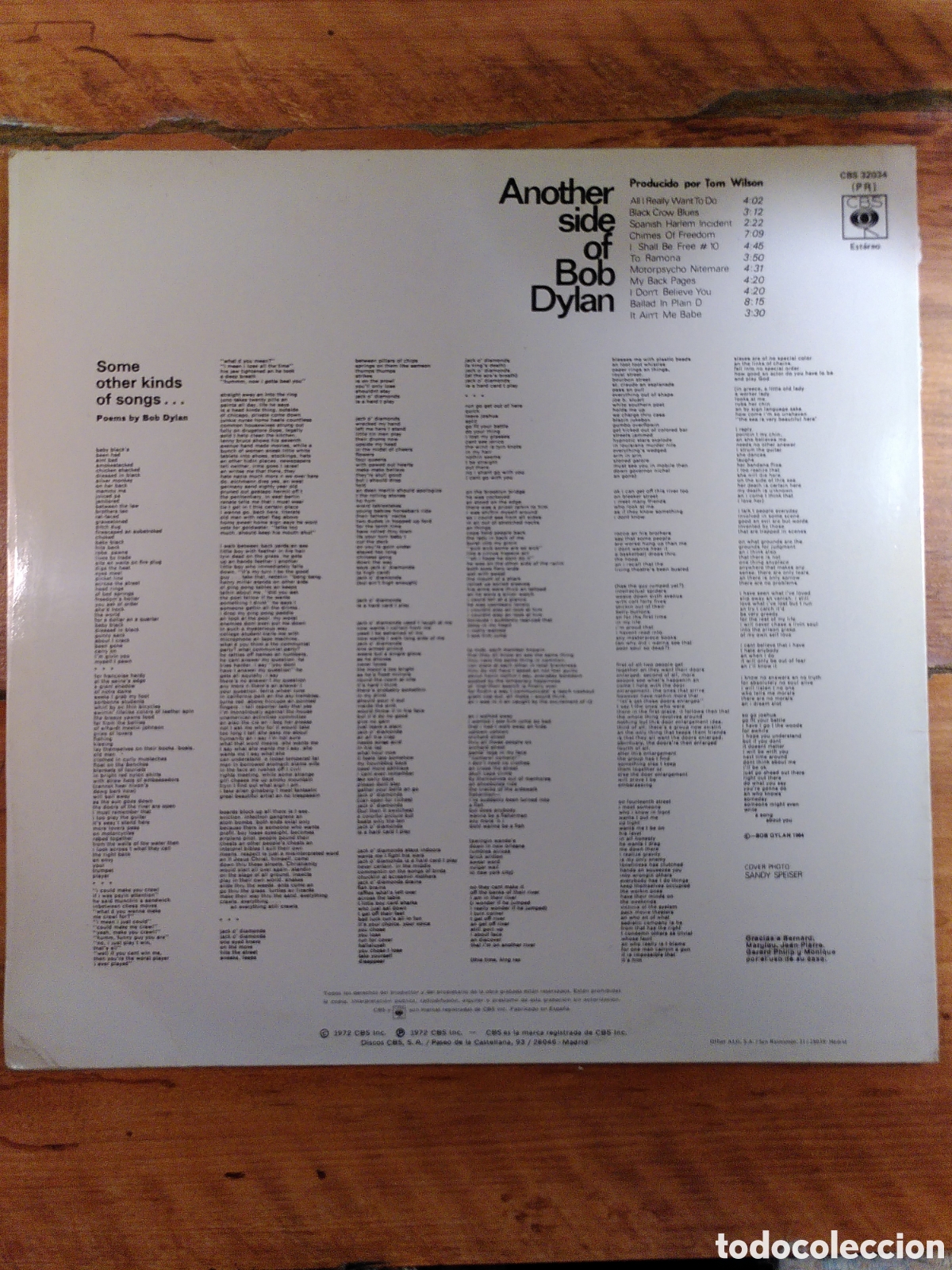 Discos de vinilo: Another side of Bob Dylan - Foto 2