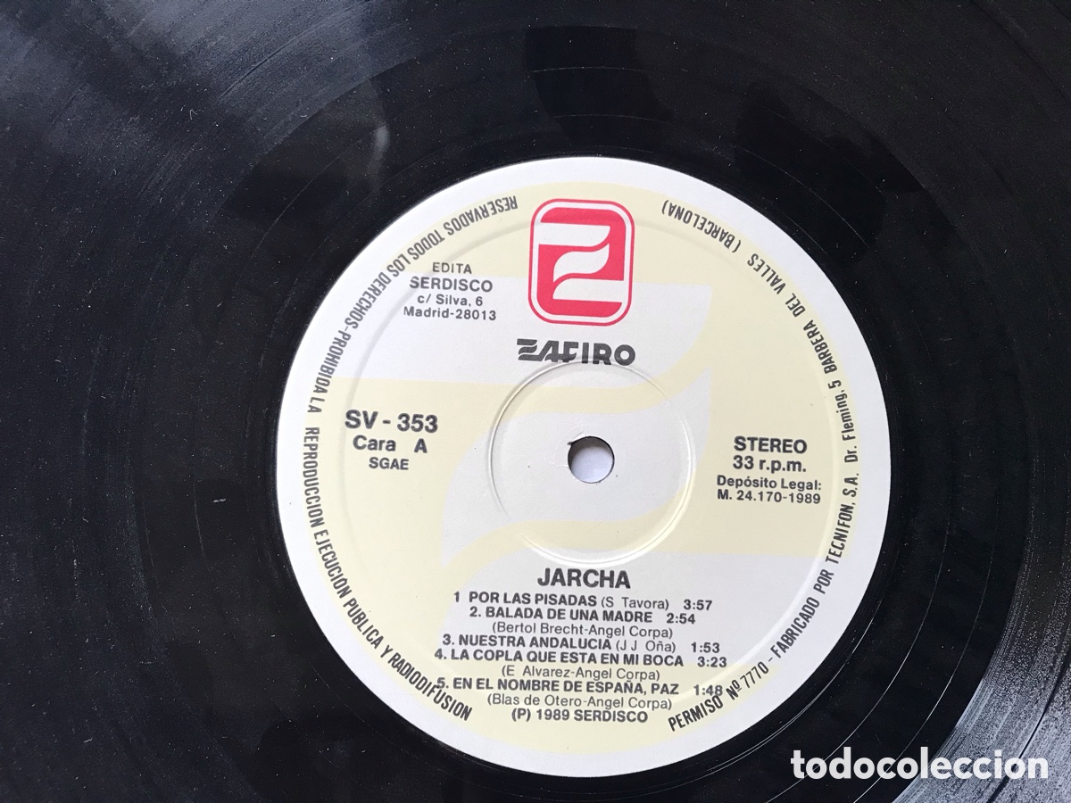 Discos de vinilo: Jarcha. Abanico. Serie amiga. Dif&iacute;cil - Foto 3