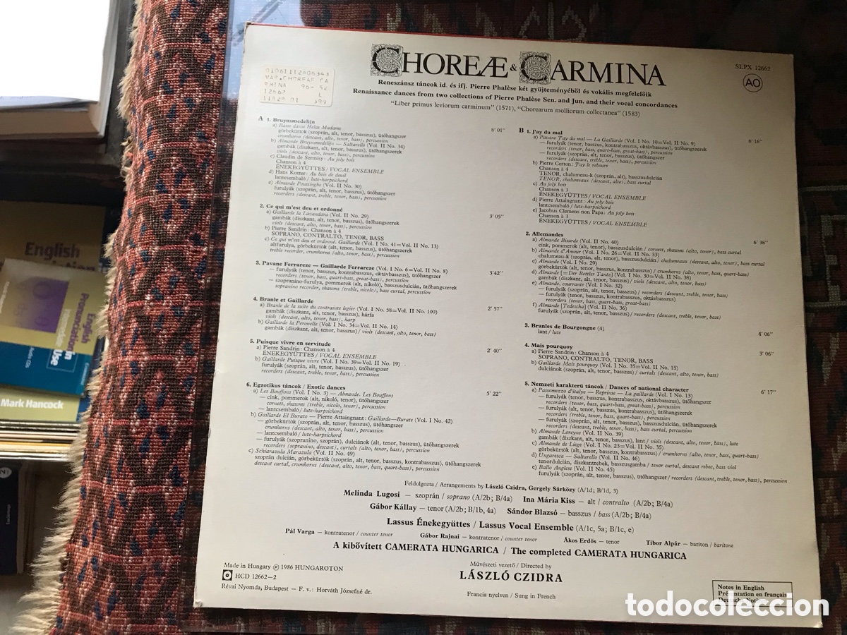 Discos de vinilo: Choreae Carmina. Renaissance dances & Songs - Foto 2