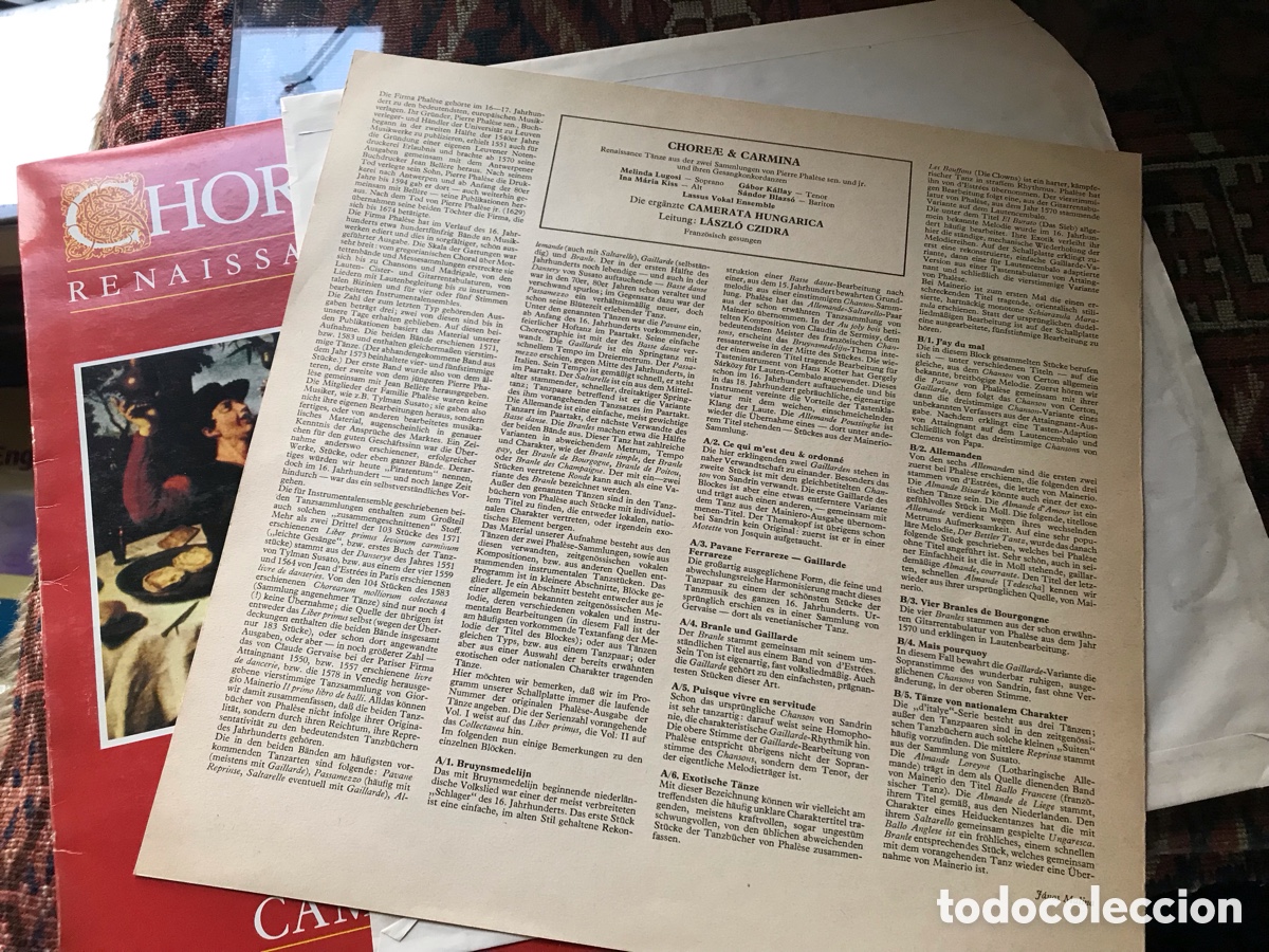 Discos de vinilo: Choreae Carmina. Renaissance dances & Songs - Foto 3