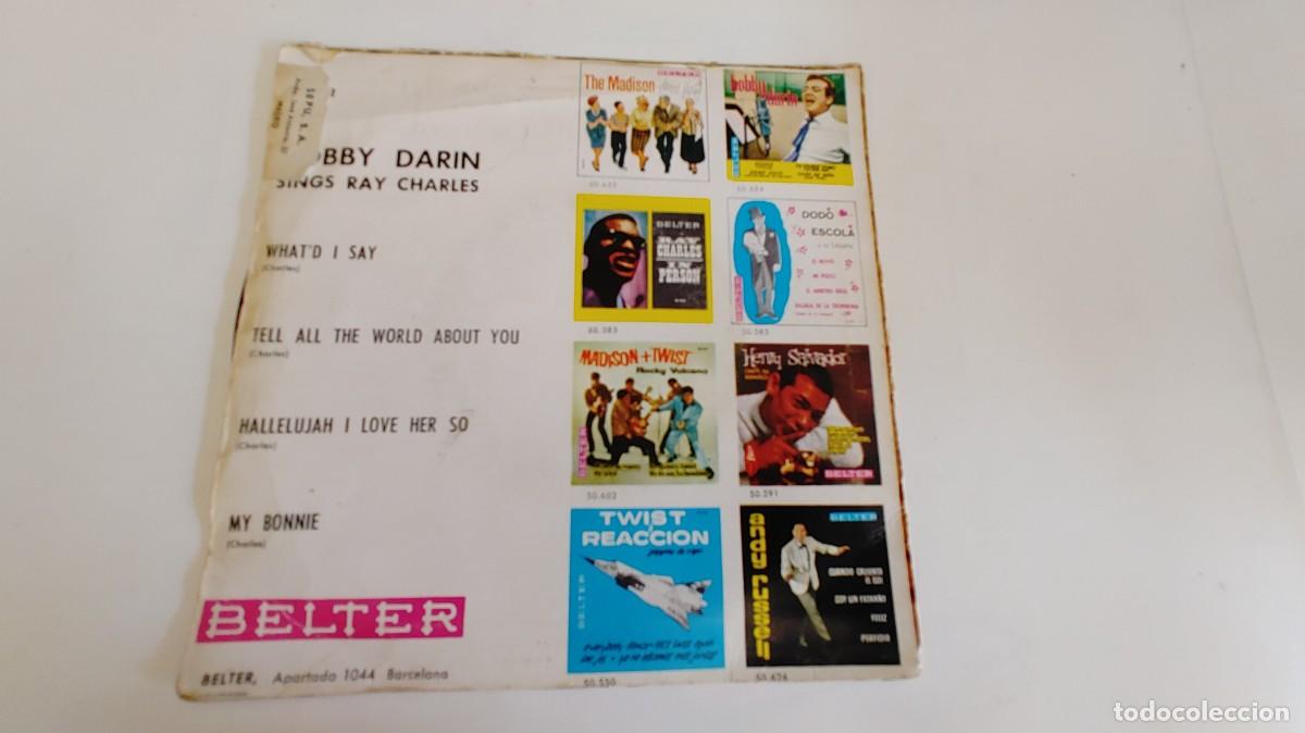 Discos de vinilo: BOBBY DARIN-EP SINGS RAY CHARLES - Foto 2