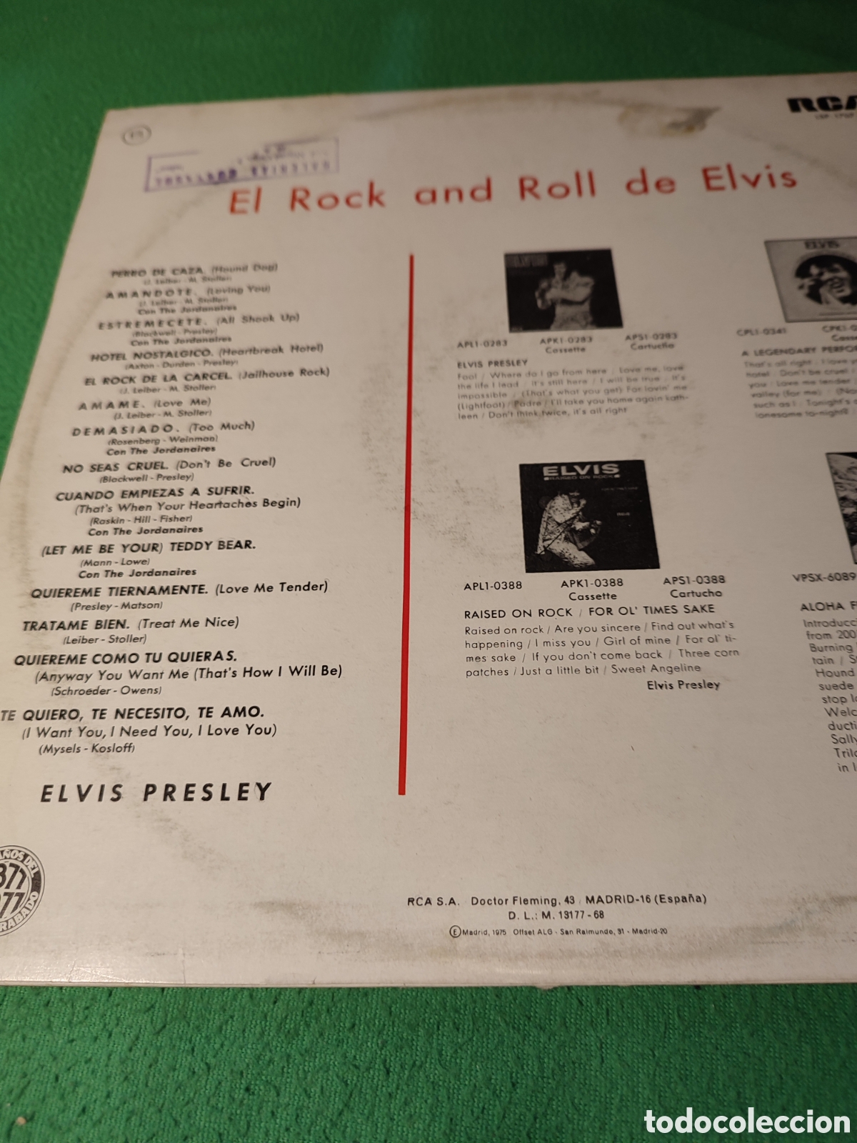 Discos de vinilo: Elvis Presley - Rock and Roll Vinilo Lp - Foto 2