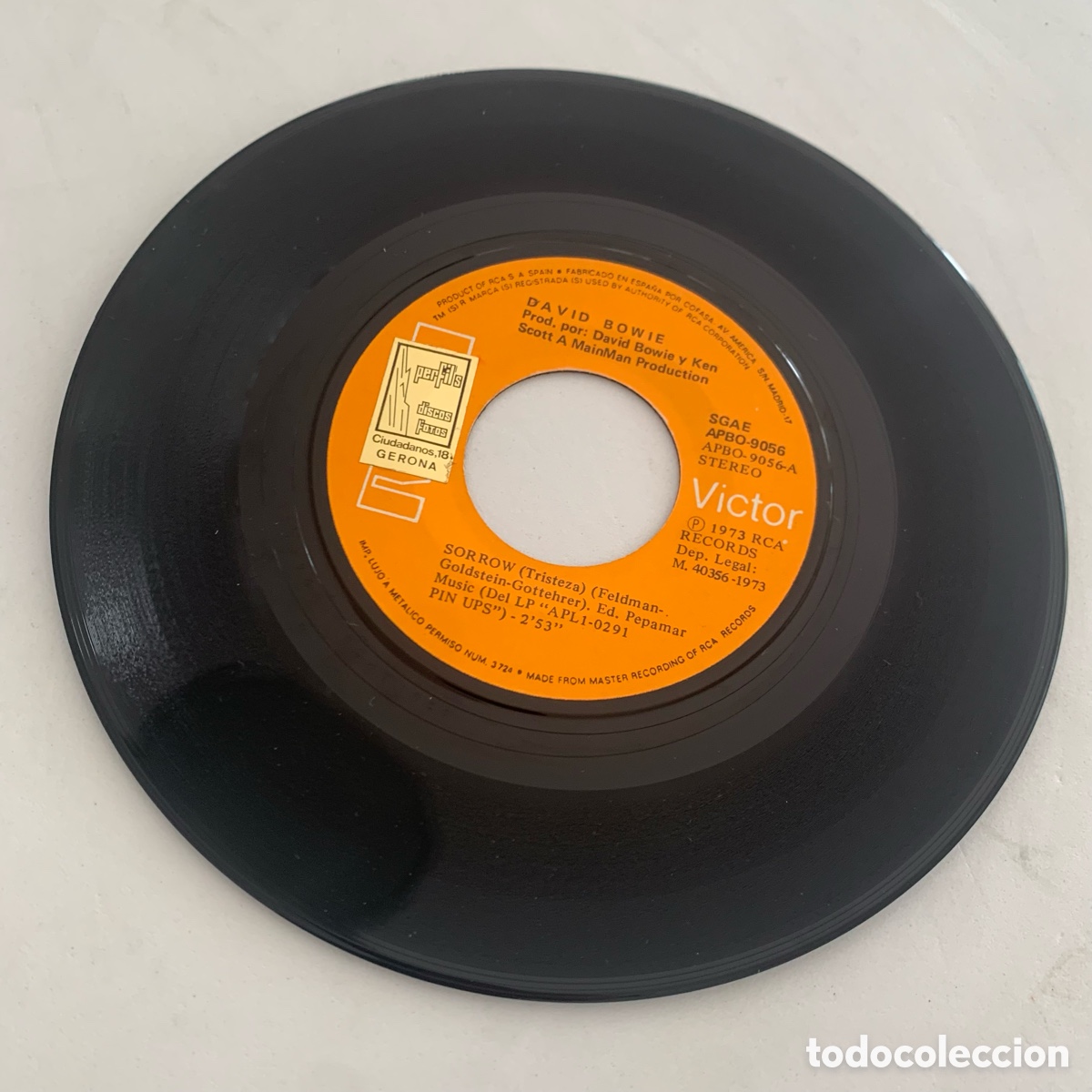 Discos de vinilo: Single David Bowie - Sorrow edicion espa&ntilde;ola de 1973 - Foto 4