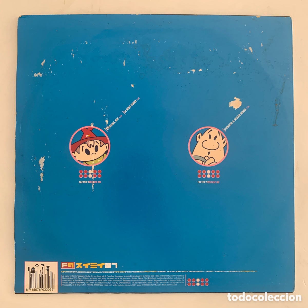 Discos de vinilo: Maxi 12&rsquo;&rsquo; Factor 9 - Release Me de 2000 - Foto 2