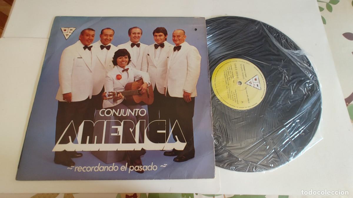 Vinyl records: CONJUNTO AMERICA-LP RECORDANDO EL PASADO