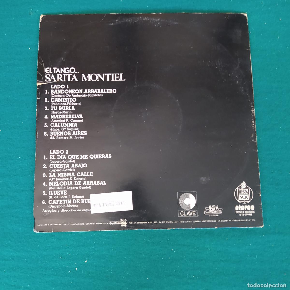 Discos de vinilo: Sarita Montiel &ndash; El Tango... - Foto 2