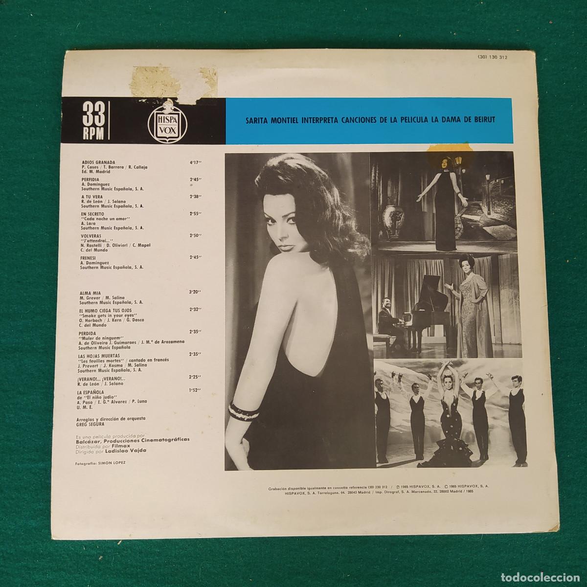 Discos de vinilo: Sara Montiel &ndash; La Dama De Beirut - Foto 2