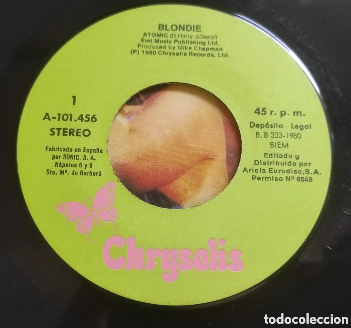 Discos de vinilo: Blondie - Atomic.Single 7 pulgadas - Foto 5