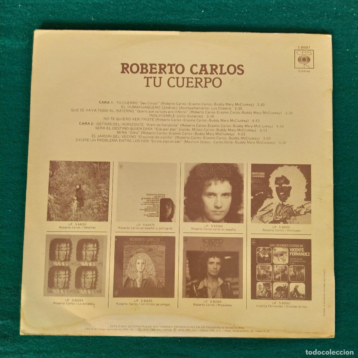Discos de vinilo: Roberto Carlos &ndash; Tu Cuerpo - Foto 2