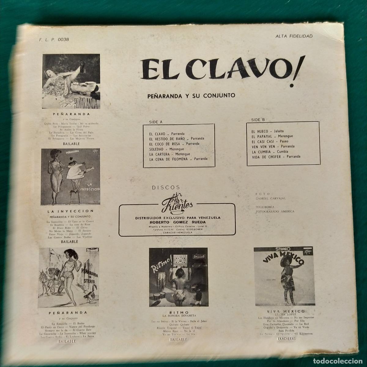 Discos de vinilo: Pe&ntilde;aranda Y Su Conjunto &ndash; El Clavo! - Foto 2