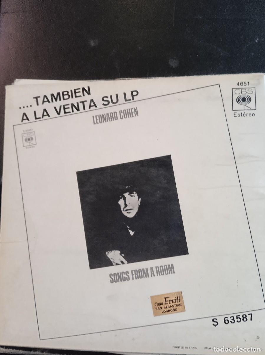 Discos de vinilo: LEONARD COHEN- SUZANNE. SINGLE. - Foto 2