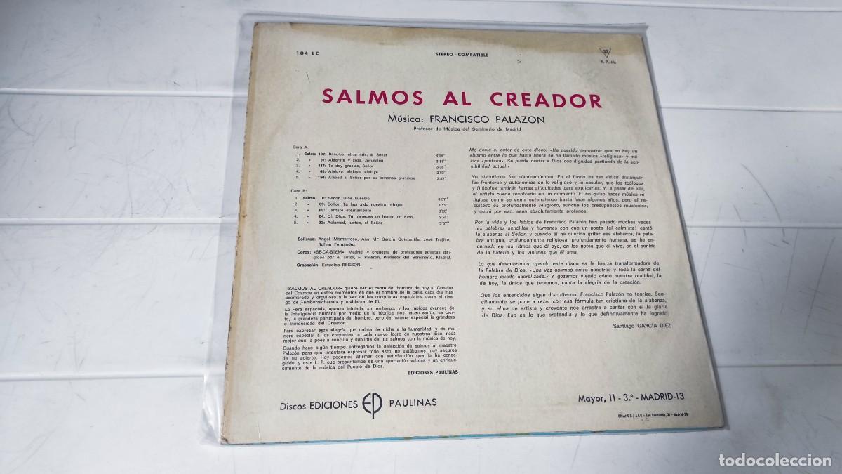 Discos de vinilo: LP SALMOS AL CREADOR - F. PALAZON - Foto 2