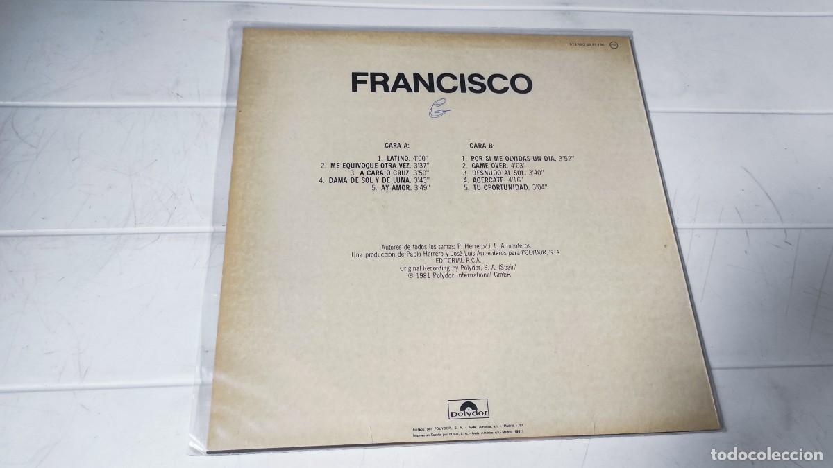 Discos de vinilo: LP FRANCISCO - LATINO - Foto 2