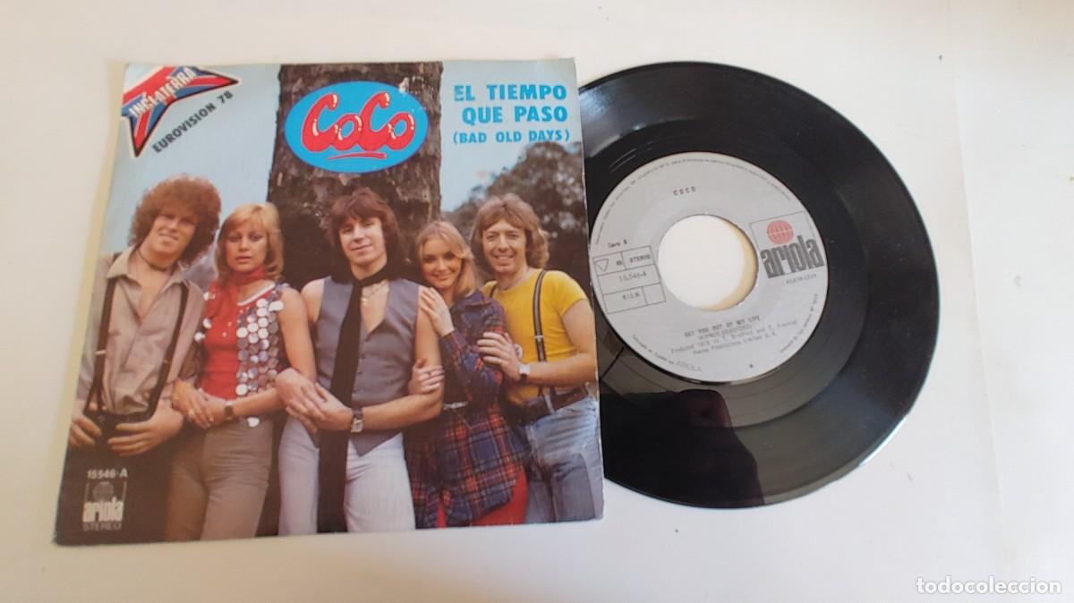 Discos de vinilo: COCO-SINGLE EL TIEMPO QUE PASO-EUROVISION 78 - Foto 1