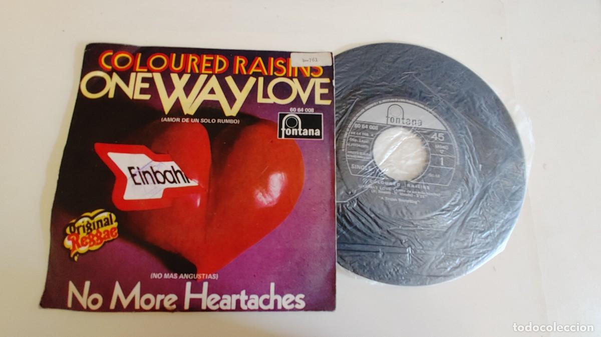 Discos de vinilo: COLOURED RAISINS-SINGLE ONE WAY LOVE - Foto 1