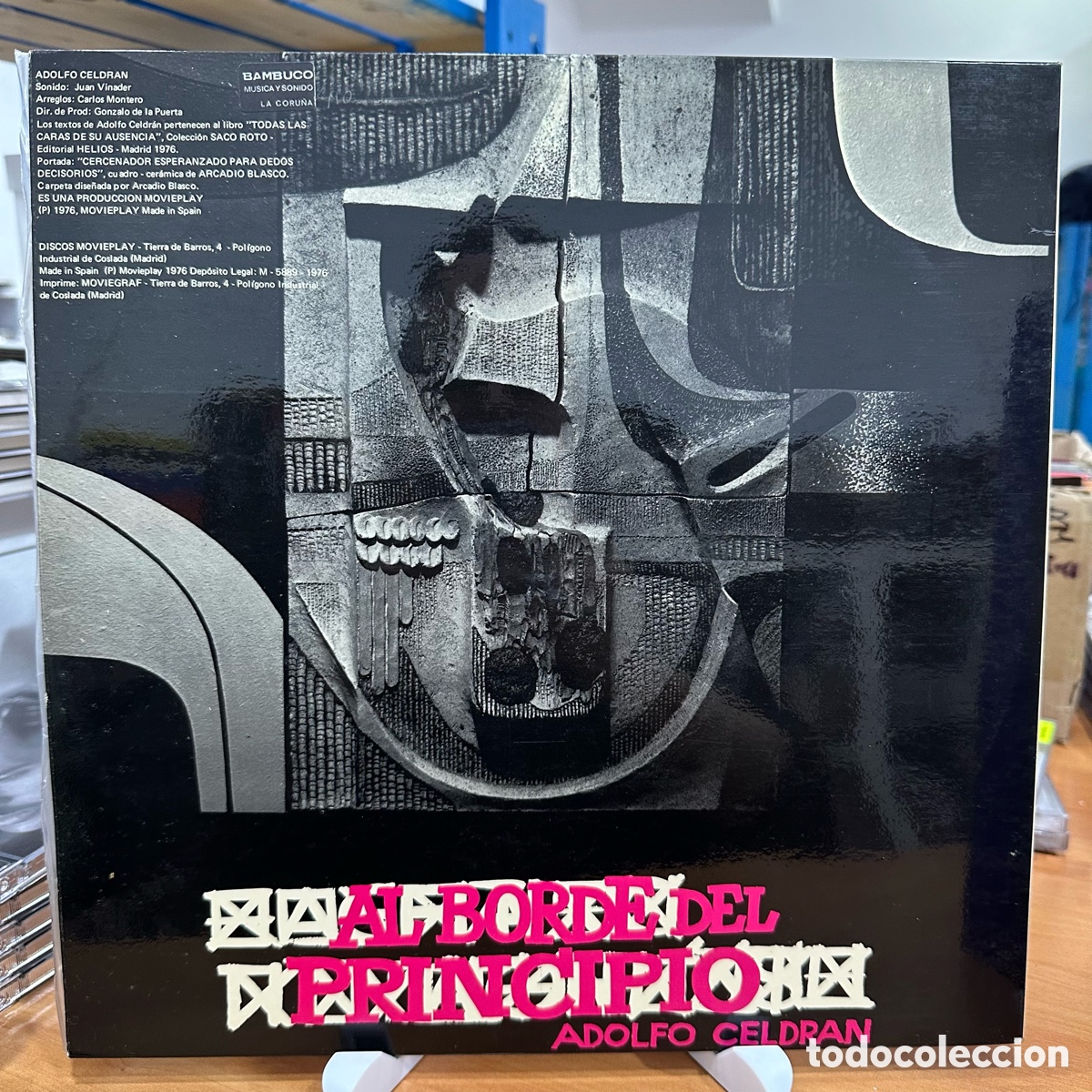 Discos de vinilo: Adolfo Celdran - Al Borde Del Principio (LP) - Foto 2