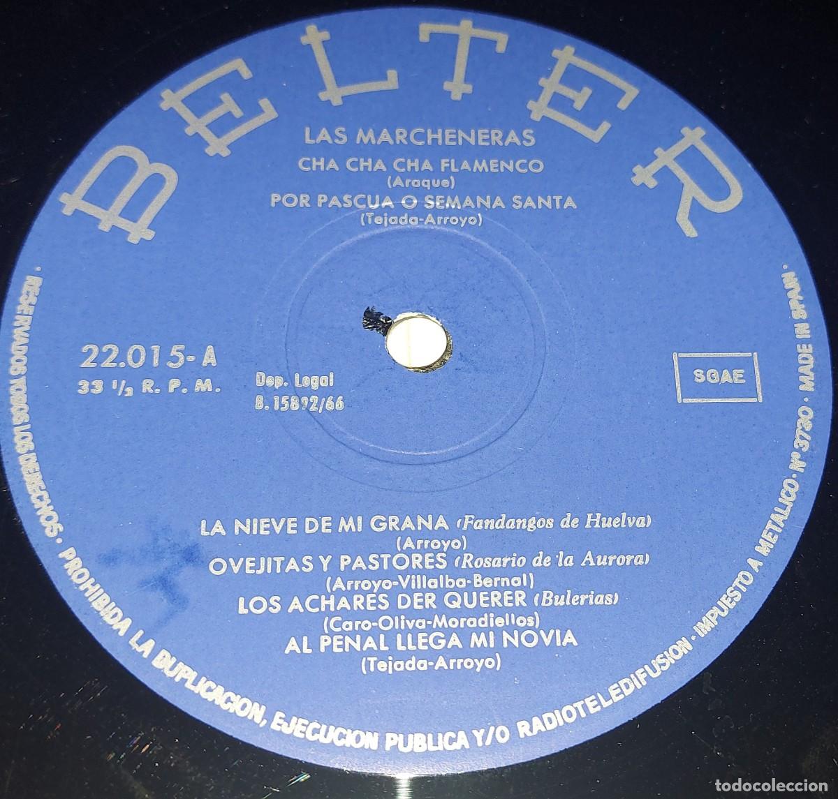 Discos de vinilo: LP LAS MARCHENERAS BELTER A&Ntilde;O 1966 - Foto 4
